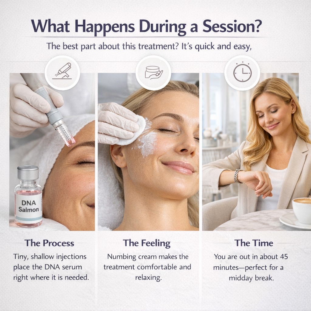 What Happens During a DNA Salmon Session