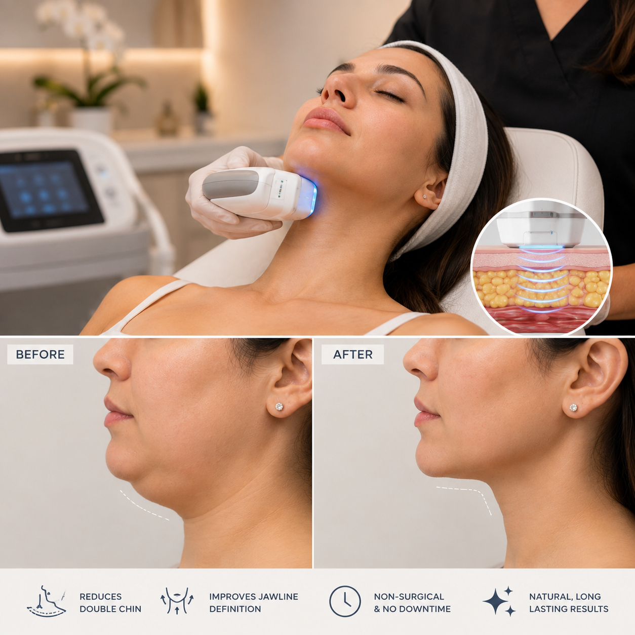 Double Chin Removal Treatment Miami | Reduce Chin Fat